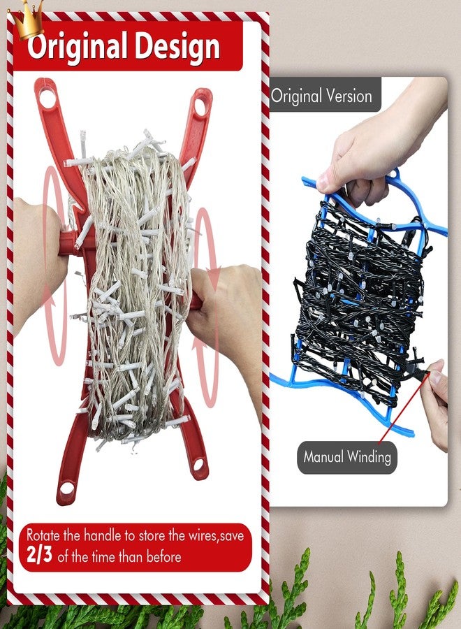 حامل تخزين أضواء عيد الميلاد بمقبض دوار من EDSRDUS - Image 2