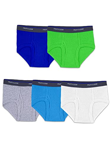 Fruit of the Loom boys Tag Free Cotton Briefs infant and toddler underwear sets, ? 5 Pack Assorted Color, 2-3T US - Image 5
