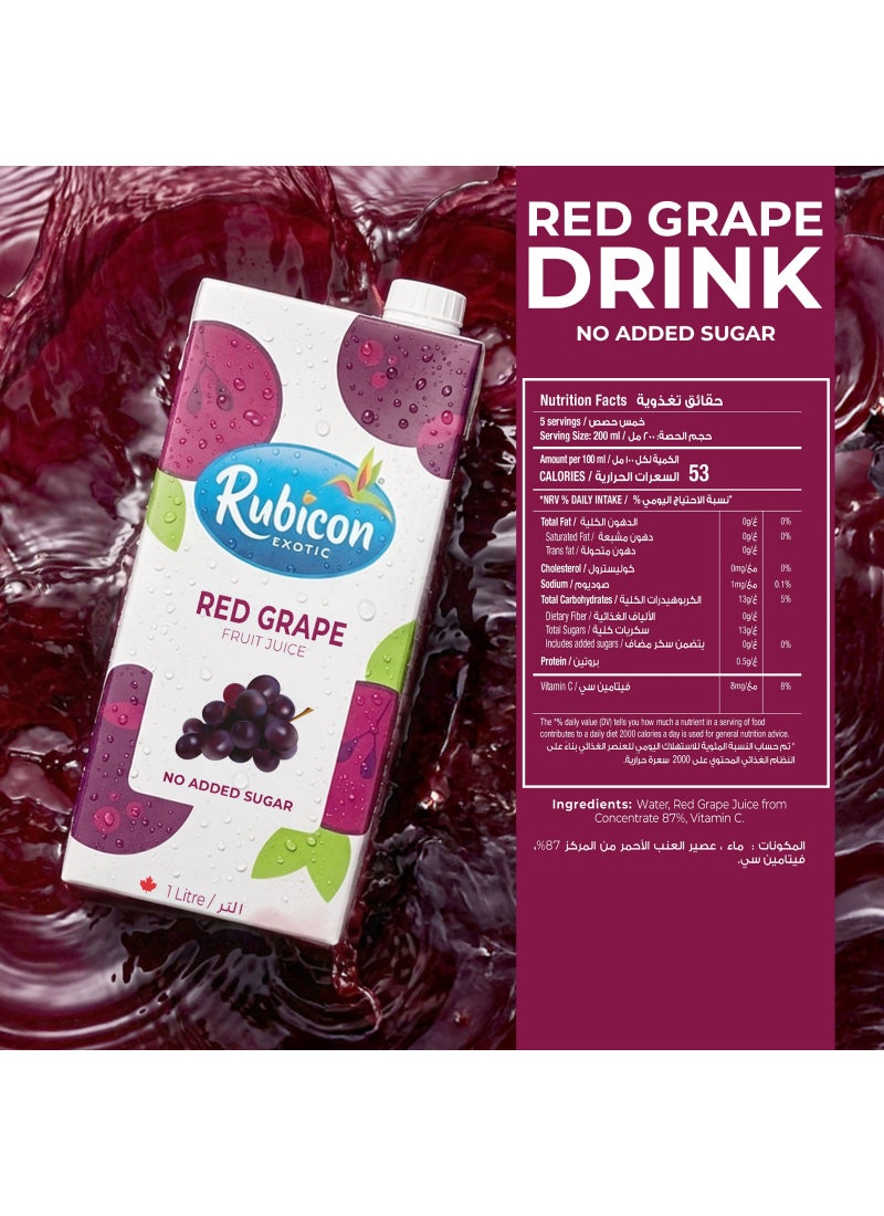 Rubicon Red Grape Fruit Juice, With Vitamin C, No Added Sugar - Image 4