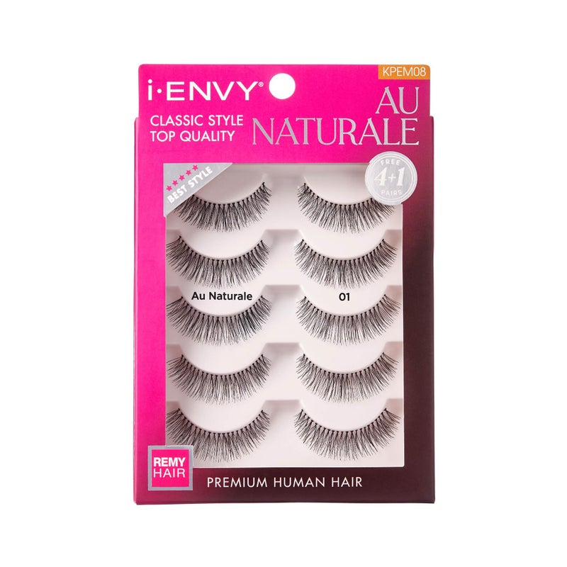 iENVY by KISS Au Naturale Human Hair Natural Style 5 Pair KPEM08