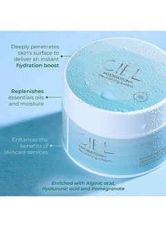 CIEL Hydration Plus Nourishing Face Cream For Men & Woman With Hyaluronic Acid & Green Tea |Gel Based Daily Face Moisturizer - 50G  - Image 2