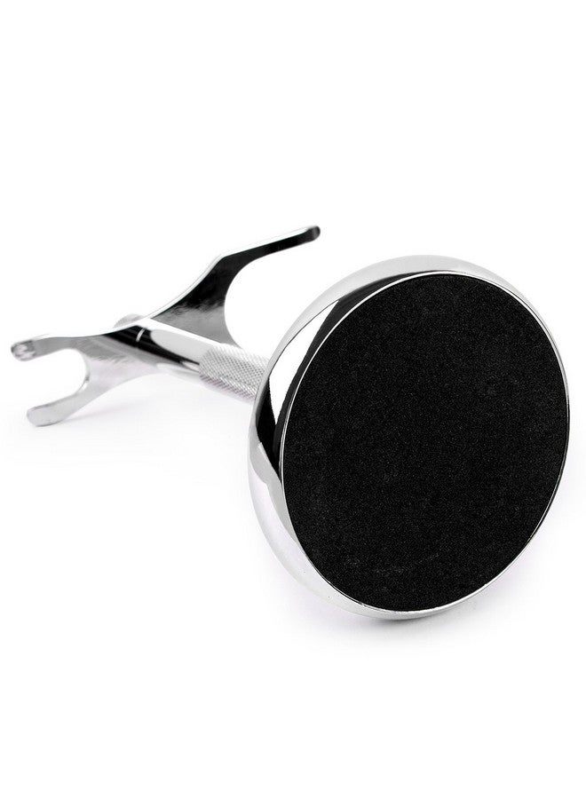 QSHAVE Deluxe Chrome Razor And Brush Stand Holder, Prolong The Life Of Your Shaving Brush, 2 Prongs - Image 5
