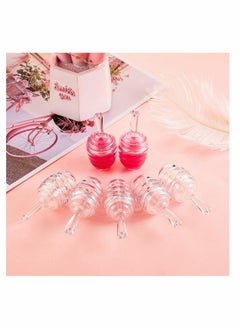KASTWAVE Pots Shaped Lip, 5PCS Tube Empty Plastic Honey Containers Balm Bottle for Women Girl DIY Cosmetics  - Image 3