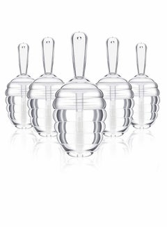 KASTWAVE Pots Shaped Lip, 5PCS Tube Empty Plastic Honey Containers Balm Bottle for Women Girl DIY Cosmetics  - Image 1