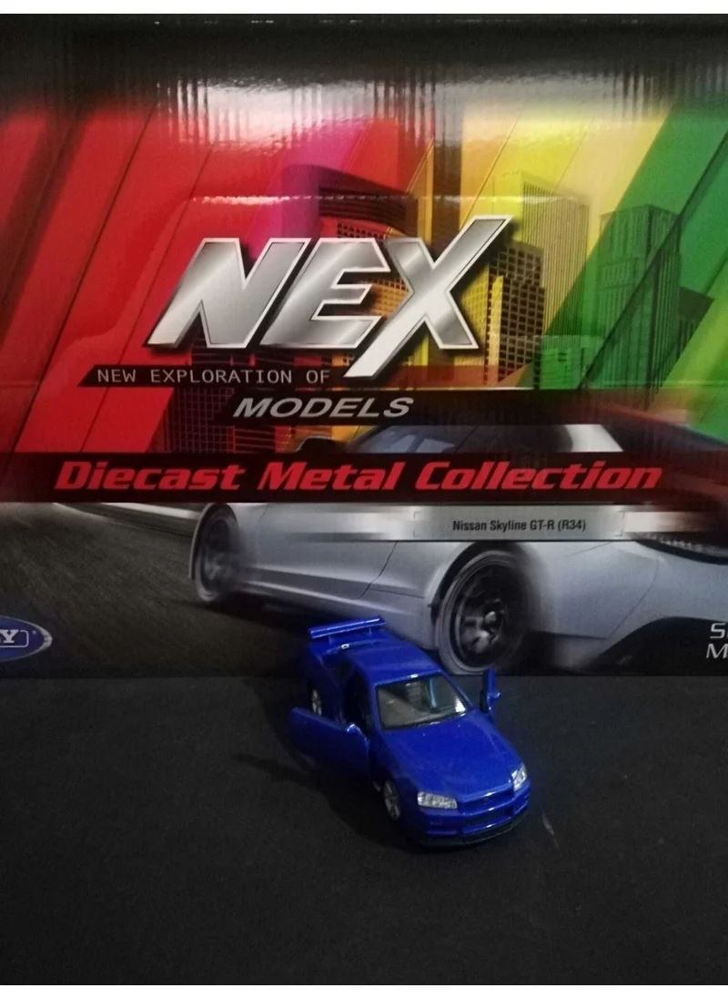 توبروك ستور Nissan Skyline Gt-R R34 1/36 Scale Diecast Metal Model Car Toy Car