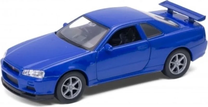 Toprock Store Nissan Skyline Gt-R R34 1/36 Scale Diecast Metal Model Car Toy Car