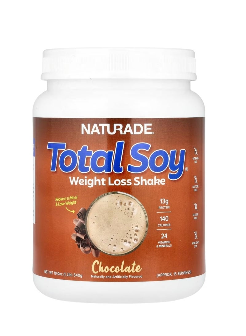 ناتورادي مخفوق شوكولاتة توتال الصويا لخسارة الوزن 1.2 رطل (540 جم) - Image 1