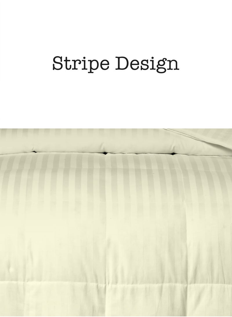 American Linen American Linen Cozy Dreams All-Season Double Comforter Duvet - 220x230cm Cream  - Image 2