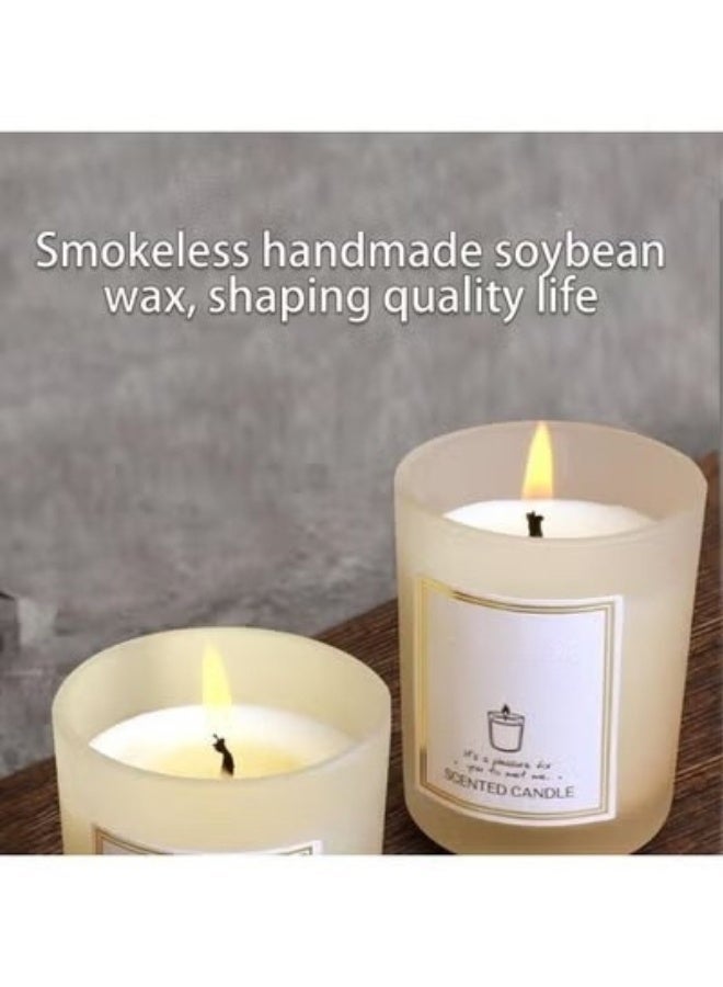Misty Forest Scented Candle, Soy Wax Home Fragrance, Frosted Glass Jar, 140 g - Image 5