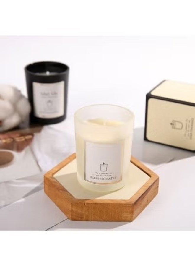 Misty Forest Scented Candle, Soy Wax Home Fragrance, Frosted Glass Jar, 140 g - Image 2