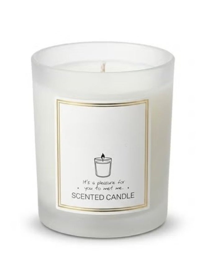 Misty Forest Scented Candle, Soy Wax Home Fragrance, Frosted Glass Jar, 140 g - Image 1