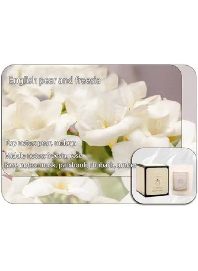 Misty Forest Scented Candle, Soy Wax Home Fragrance, Frosted Glass Jar, 140 g - Image 4