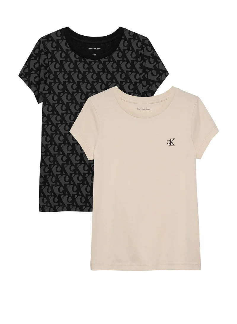 Calvin Klein Jeans Kids 2 Pack Of Logo T-Shirt