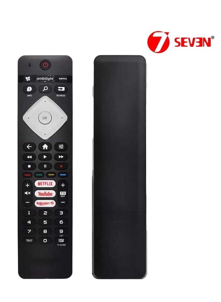 ELTRAZONE New Replacement Remote Control, Remote Control Fit, Universal Remote Control Compatible with Smart Android 4K Television with Hotkeys like NETFLIX YouTube Rakuten TV and Ambilight - Image 2