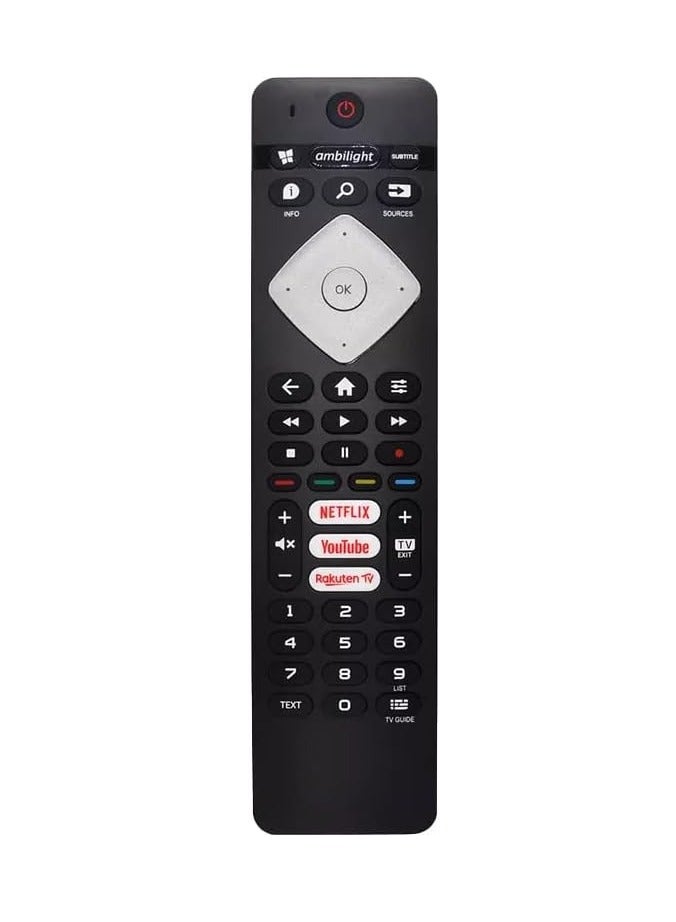 ELTRAZONE New Replacement Remote Control, Remote Control Fit, Universal Remote Control Compatible with Smart Android 4K Television with Hotkeys like NETFLIX YouTube Rakuten TV and Ambilight - Image 1