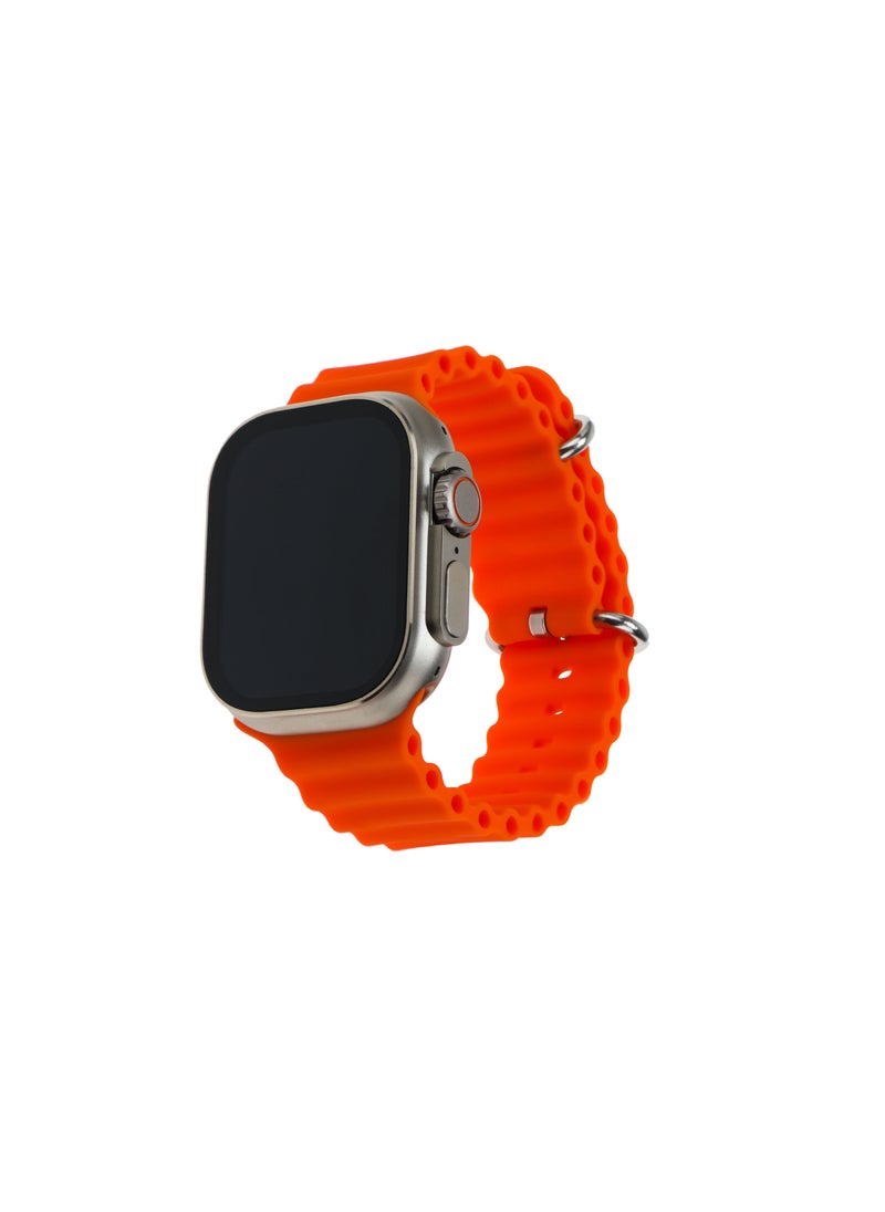 PRIMO PLUS - The New PR ULTRA MAX Smart Watch Series 8 With A Full Screen Works With The Android And IOS System Is Responsive Wireless Charging And Supports GPS With 7 Bracelets and Protection Cover , Size 49 mm - - Image 1