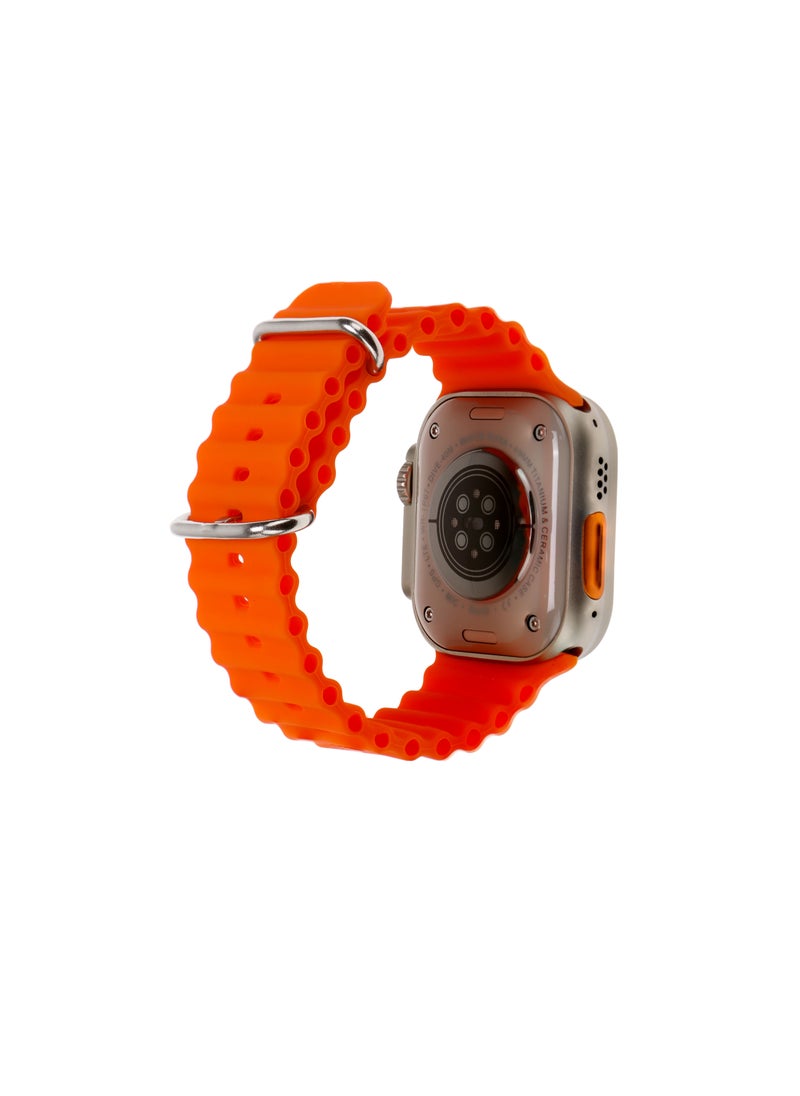 PRIMO PLUS - The New PR ULTRA MAX Smart Watch Series 8 With A Full Screen Works With The Android And IOS System Is Responsive Wireless Charging And Supports GPS With 7 Bracelets and Protection Cover , Size 49 mm - - Image 1