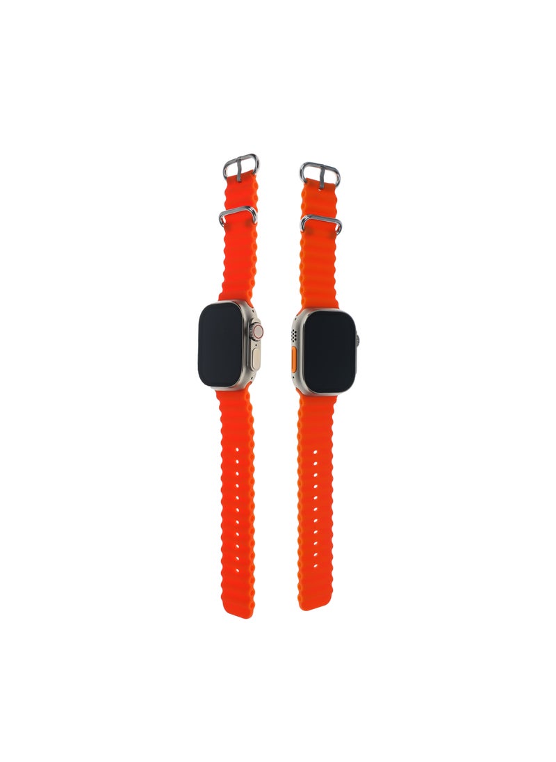 PRIMO PLUS - The New PR ULTRA MAX Smart Watch Series 8 With A Full Screen Works With The Android And IOS System Is Responsive Wireless Charging And Supports GPS With 7 Bracelets and Protection Cover , Size 49 mm - - Image 1