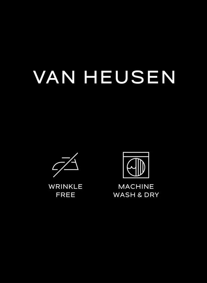 Van Heusen Mens Poplin Regular Fit Solid Point Collar Shirt, Color: Persimmon, Size: 17.5 Neck/34-35 Sleeve - Image 4