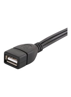 NIBEMINENT USB A To Female Socket 3 RCA Male Video A/V Camcorder Adapter Cable Black  - Image 3