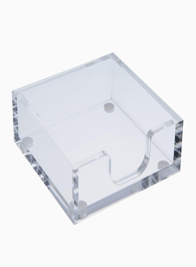 Gartner Studios Acrylic Sticky Note Holder, Clear, 3.5” x3.5” x 1.3” - Image 1