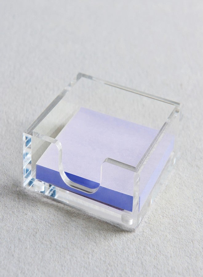Gartner Studios Acrylic Sticky Note Holder, Clear, 3.5” x3.5” x 1.3” - Image 3