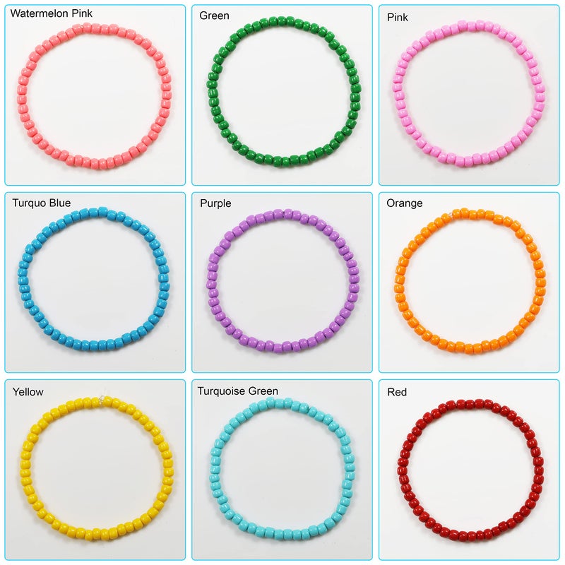 Bala&Fillic Red Color 4mm Seed Beads About 1200pcs/100Grams in Bag, 6/0 Glass Craft Beads for Making Bracelet and Necklace (Red) - Image 4