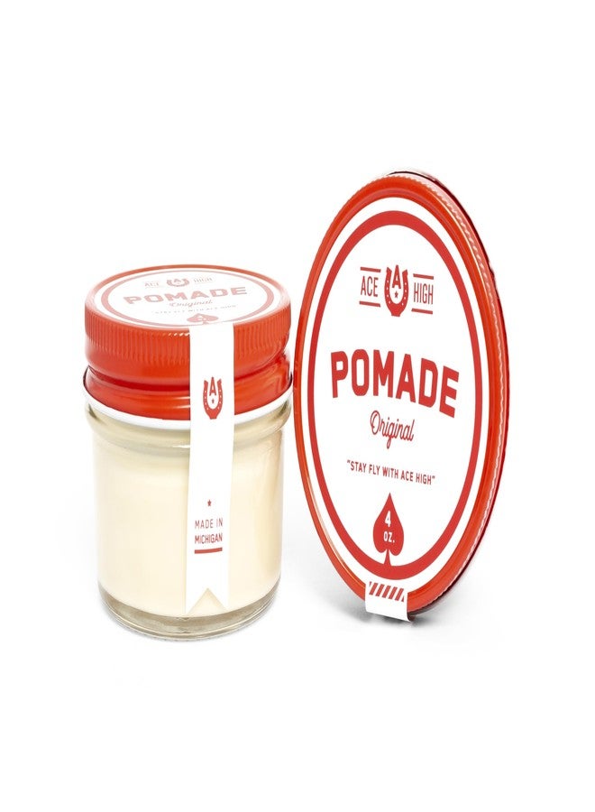 Ace High Pomade, Strong Hold, Natural Shine, Water Based, Hand Crafted, 4oz - Image 3