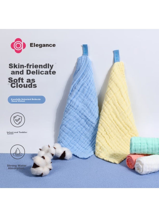 جريس Grace Pure Cotton Gauze Towel، منديل سيلان الأطفال للأطفال، فوطة غسيل وجه للأطفال، للمواليد الجدد، 30*30 سم، 4 قطع في العبوة - Image 5