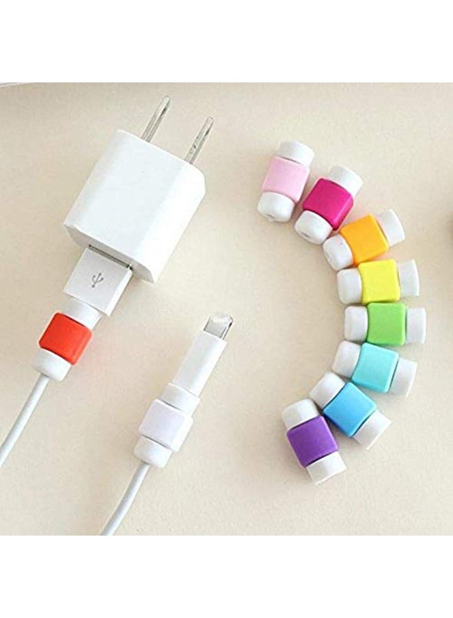 fantasize 10pcs Practical Cute Cartoon USB Cable Protector Cover Cases For IPhone/Ipad Headset Charger Cord - Image 4