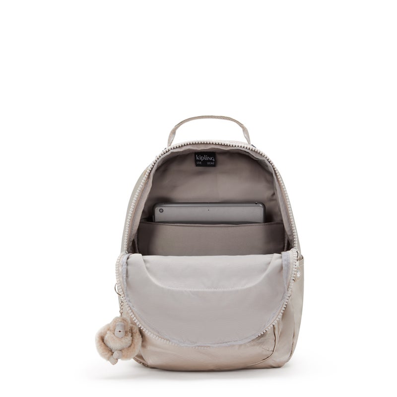 kipling Seoul S Metallic Glow Small Backpack with Tablet Compartment - Image 3