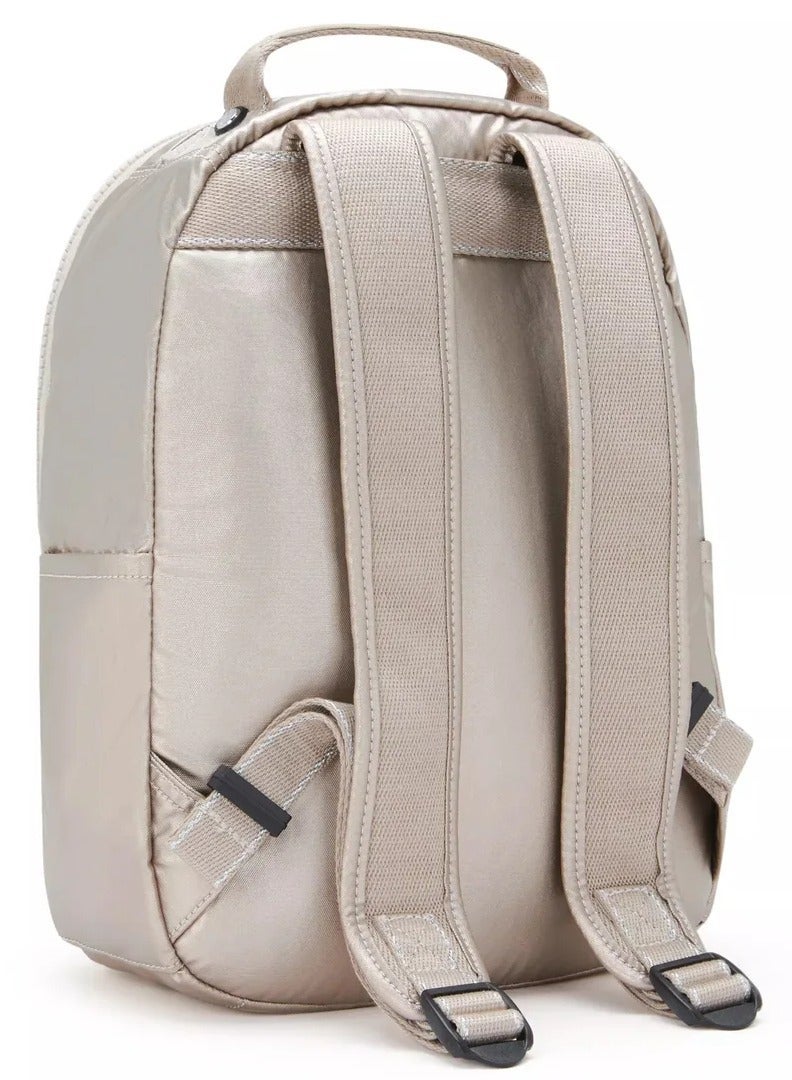 kipling Seoul S Female Small Backpack With Tablet Compartment - Metallic Glow - Image 3