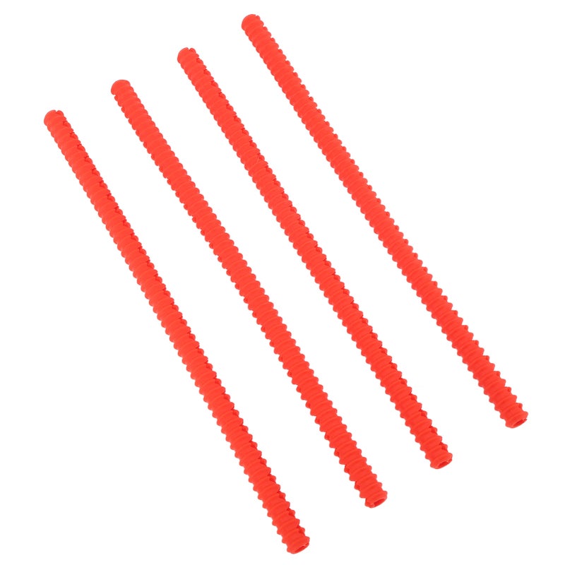 4PCS Oven Rack Protector Heat Resistant Silicone Edge Liner Cover Oven Accessories for Kitchen Restaurant Red - Image 3
