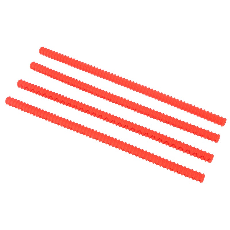 4PCS Oven Rack Protector Heat Resistant Silicone Edge Liner Cover Oven Accessories for Kitchen Restaurant Red - Image 4