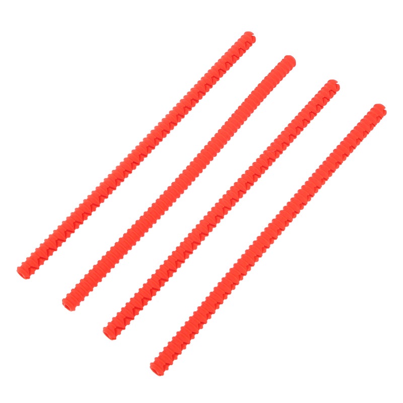 4PCS Oven Rack Protector Heat Resistant Silicone Edge Liner Cover Oven Accessories for Kitchen Restaurant Red - Image 2