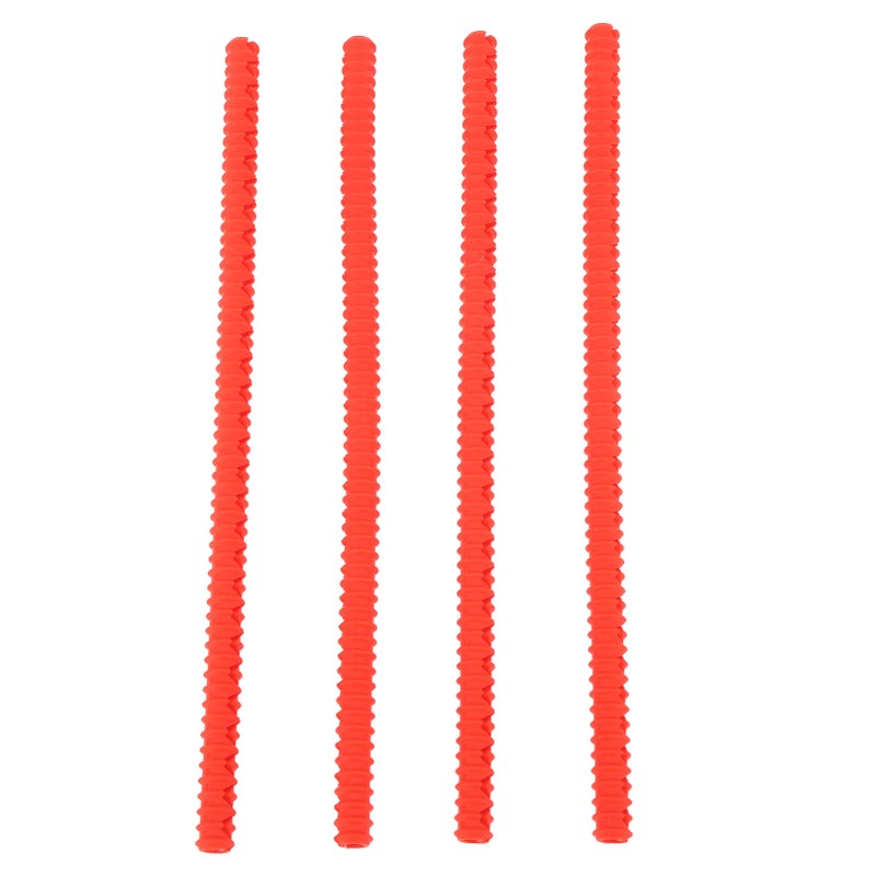 4PCS Oven Rack Protector Heat Resistant Silicone Edge Liner Cover Oven Accessories for Kitchen Restaurant Red - Image 1