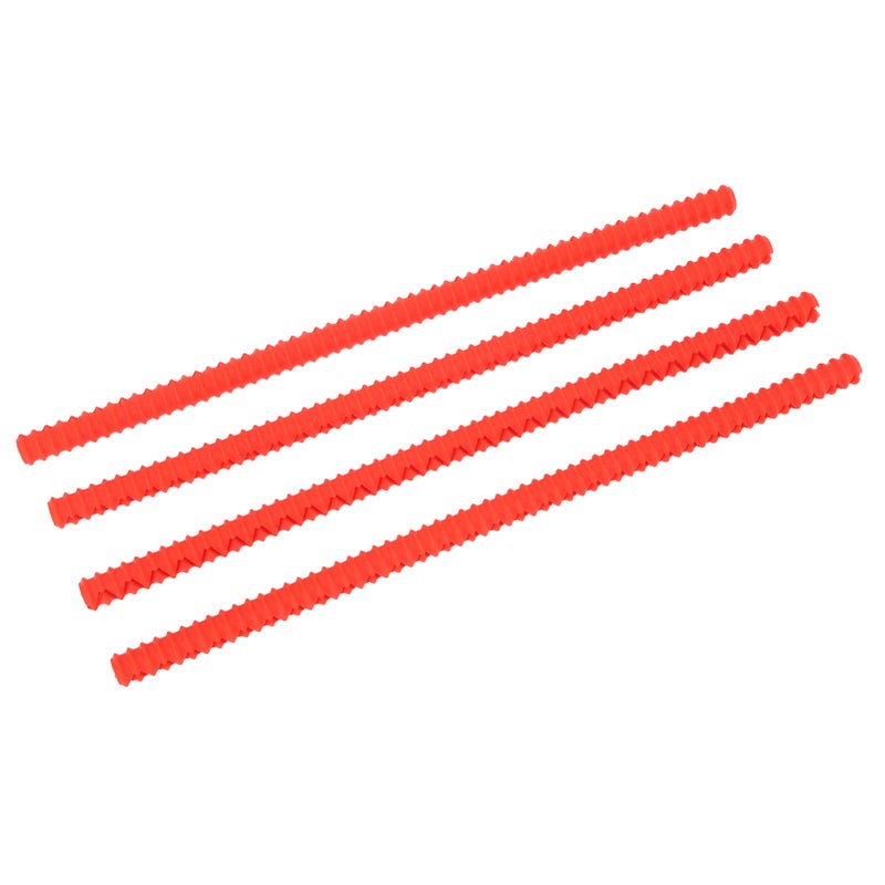4PCS Oven Rack Protector Heat Resistant Silicone Edge Liner Cover Oven Accessories for Kitchen Restaurant Red - Image 5