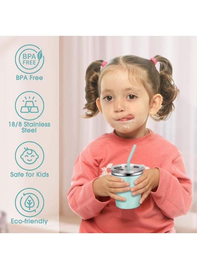 Rommeka Kids Sippy cups, 12oz 6Pack Toddler Cups with Straws, Lids and Colorful Silicone Sleeves, No Spill Sippy Cups for Toddlers, Kids and Adults - Image 2