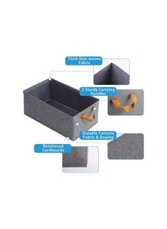 Generic Fabric Storage Baskets for Shelves,18.5*11in Closet Storage Bins for Sturdy Foldable Storage Boxes for Organizing Clothing, Sheets, Toys, BooksShelves,Fabric Basket,Linen Closet Organizers  - Image 2