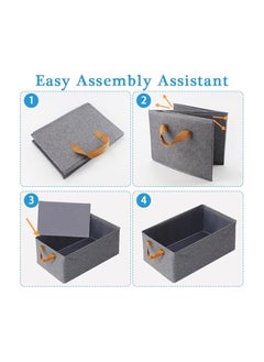 Generic Fabric Storage Baskets for Shelves,18.5*11in Closet Storage Bins for Sturdy Foldable Storage Boxes for Organizing Clothing, Sheets, Toys, BooksShelves,Fabric Basket,Linen Closet Organizers  - Image 3