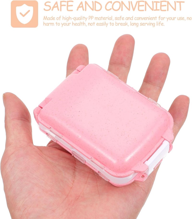 Portable Pill Organizer Case 3pcs Set, Compact Medicine Storage Holders with Compartments for Travel and Daily Use, Small Portable Containers for Supplements and Pills - Image 4