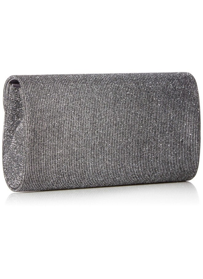 Jessica McClintock Jessica McClintock womens Vienna Sparkle & Shine Flap wristlet handbags, Pewter, One Size US  - Image 1