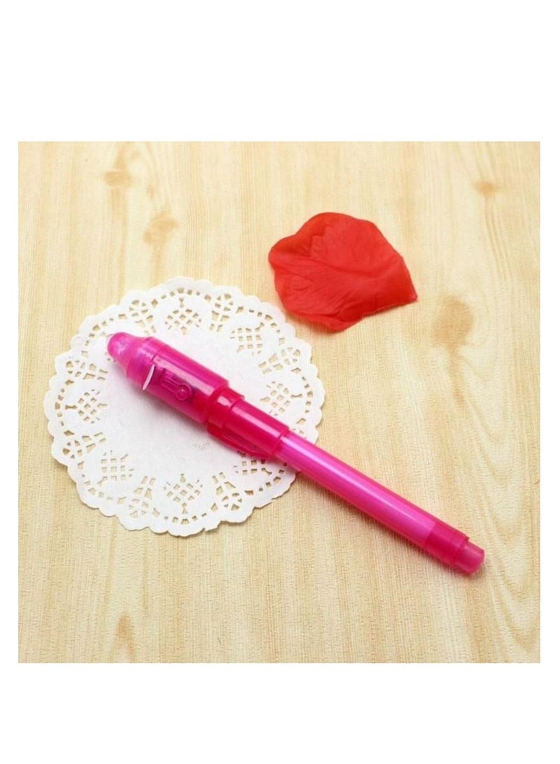 7Pcs 2 In 1 Glow Light Invisible Ink Pen UV Check Money Kids Painting Secret Learning Education Magic Pen, Highlighter, Painting Art, Creative Stationery Student Supplies, Greeting Card DIY, Invisible - Image 5