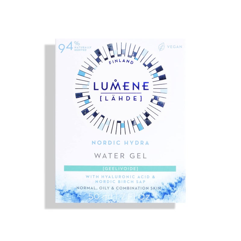 Lumene Nordic Hydra [Lahde] Water Gel - Hyaluronic Acid Gel Moisturizer - Shine Free, All Day Hydration Face Moisturizer - Niacinamide Moisturizer for Oily Skin (1.7 fl oz) - Image 2