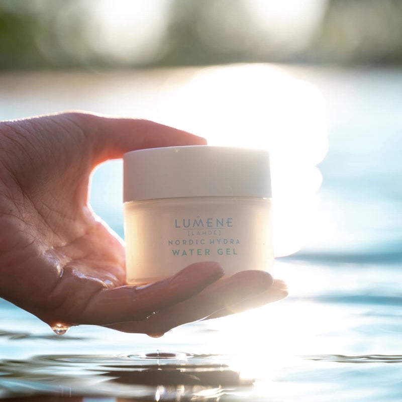 Lumene Nordic Hydra [Lahde] Water Gel - Hyaluronic Acid Gel Moisturizer - Shine Free, All Day Hydration Face Moisturizer - Niacinamide Moisturizer for Oily Skin (1.7 fl oz) - Image 4