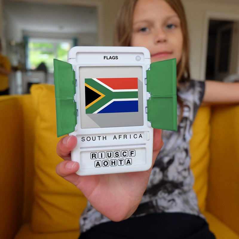 100 PICS Flags of The World Travel Game - Learn 100 Country Flags | Flash Cards with Slide Reveal Case | Geography Card Game, Gift, Stocking Stuffer | for Kids and Adults | Ages 6+ - Image 5