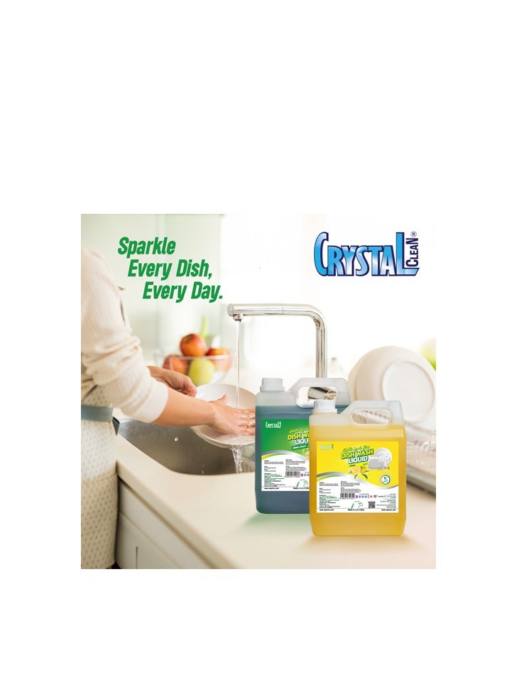 Crystal Clean Green Lemon Dish Wash Liquid 4 Litre - Image 3