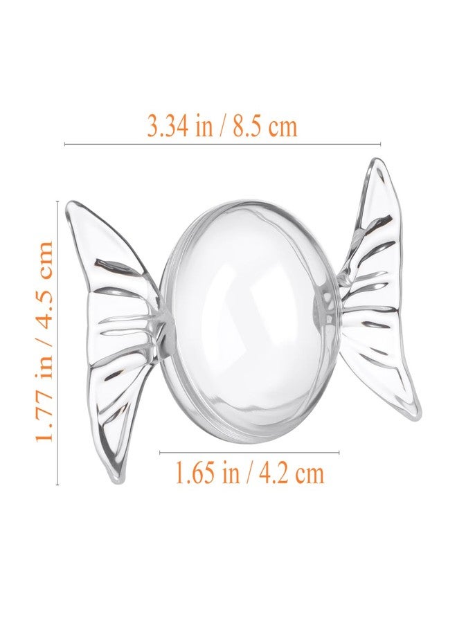 أموسفون علب حلوى شفافة من أموسفن، 12 قطعة، علب بلاستيكية لتخزين الحلوى، مثالية لحفلات الزفاف وأعياد الميلاد، علب حلوى، 3.34 × 1.77 × 1.77 بوصة - Image 2