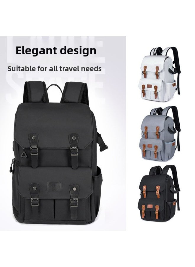 Canon SLR Camera Shoulder Camera Bag Outdoor Professional Waterproof Large Capacity Multifunctional Computer Bag Drone-Color:Oxford Cloth Drone Black  - Image 4