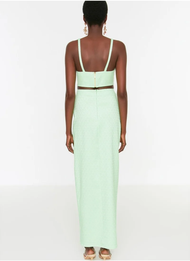 trendyol Strappy Crop Top & Skirt Set